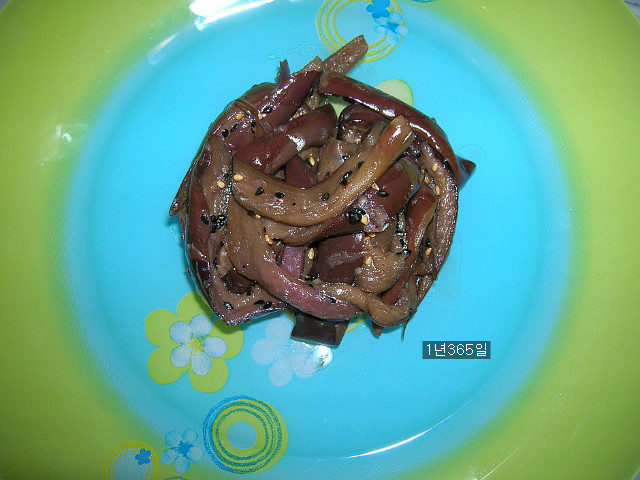 새콤한 가지짱아찌