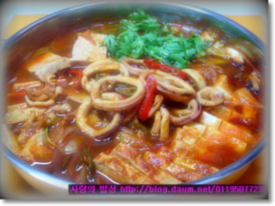 오징어버섯찌개