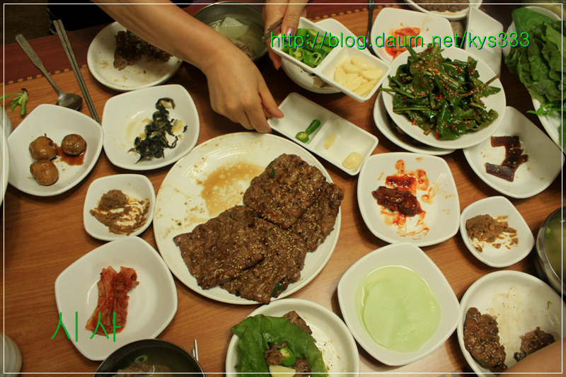 떡갈비 최강달인의집 새송정떡갈비...2012. 8월.