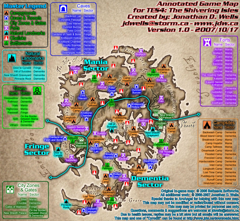 Oblivion Map