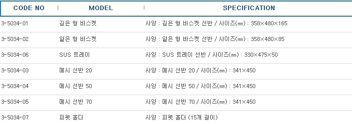 리기구건조케비닛용액세서리 ,ACCESSORIES FOR DRY CABINET         