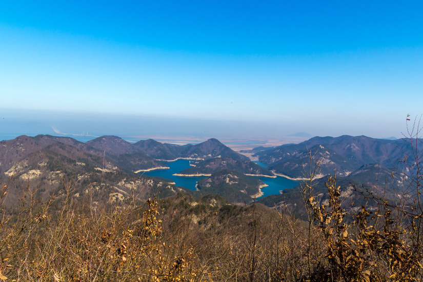 변산반도 내변산 조망도(쌍선봉,관음봉,월명암 능선)
