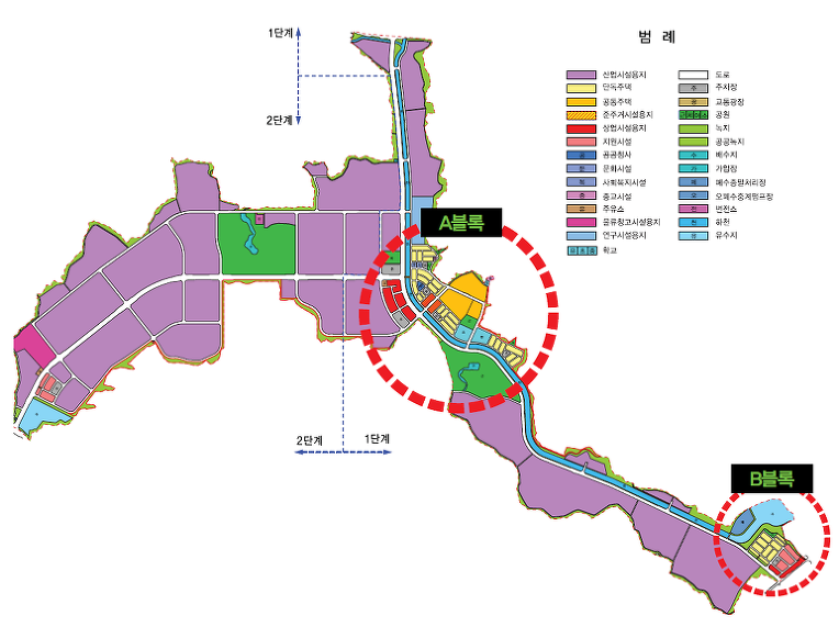 포항블루밸리국가산업단지 단독주택용지[B블럭] 앞, 뒤 도로접한【"초급매물" 택지 매매】